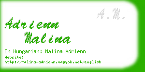 adrienn malina business card